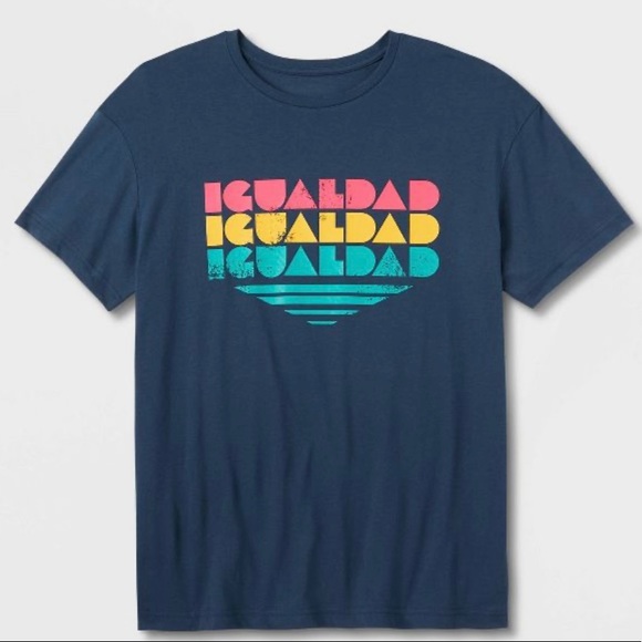 Pride Adult Igualdad Short Sleeve T-Shirt - Blue - Picture 1 of 1